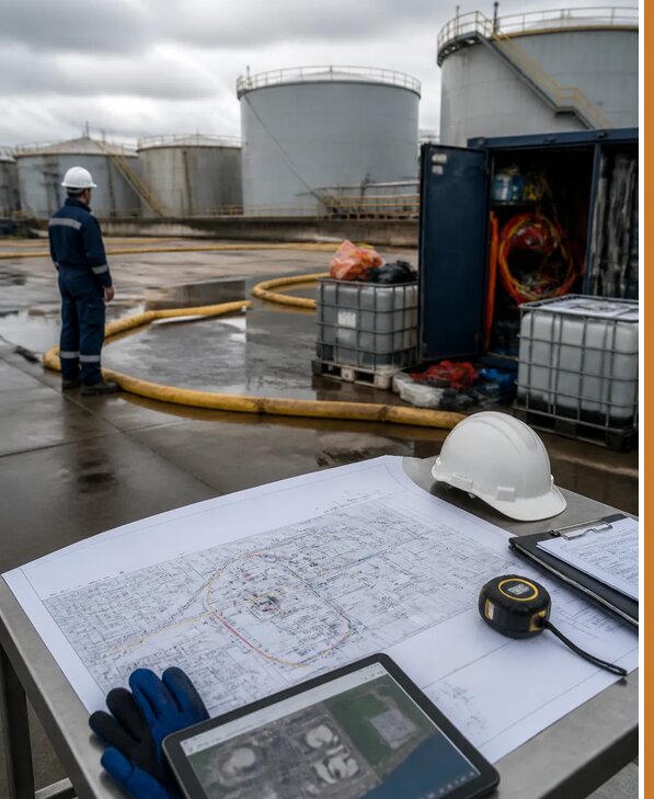 Разработка плана ликвидации разливов нефти в Коломне